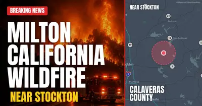 California wildfire reported in Calaveras County