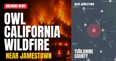 California wildfire reported in Tuolumne County