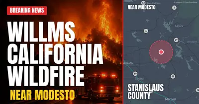 California wildfire reported in Stanislaus County