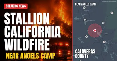 California wildfire reported in Calaveras County