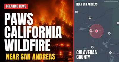 California wildfire reported in Calaveras County