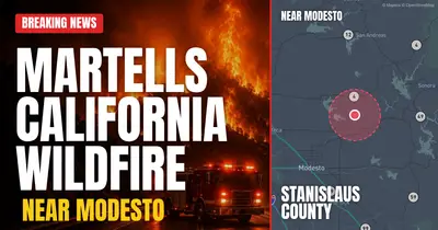 California wildfire reported in Stanislaus County