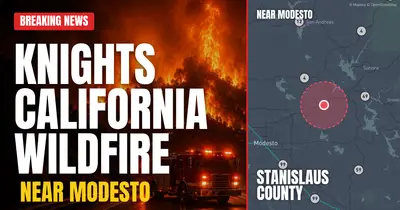 California wildfire reported in Stanislaus County