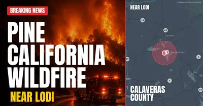 California wildfire reported in Calaveras County