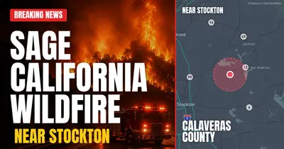 California wildfire reported in Calaveras County