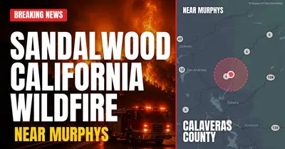 California wildfire reported in Calaveras County