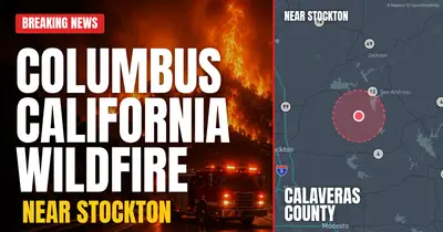 California wildfire reported in Calaveras County