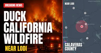 California wildfire reported in Calaveras County