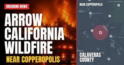 California wildfire reported in Calaveras County