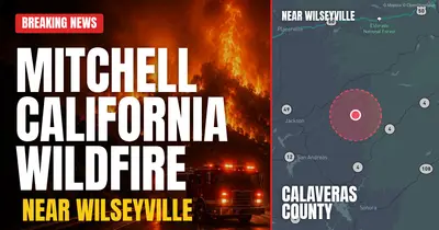 California wildfire reported in Calaveras County