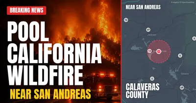 California wildfire reported in Calaveras County