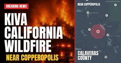 California wildfire reported in Calaveras County