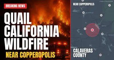 California wildfire reported in Calaveras County