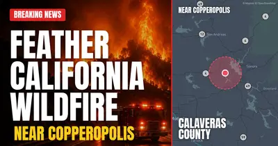 California wildfire reported in Calaveras County