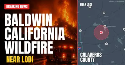 California wildfire reported in Calaveras County