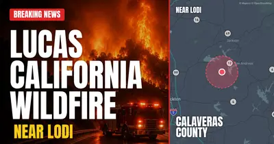 California wildfire reported in Calaveras County
