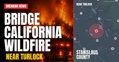 California wildfire reported in Stanislaus County