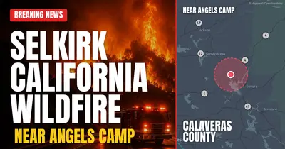 California wildfire reported in Calaveras County