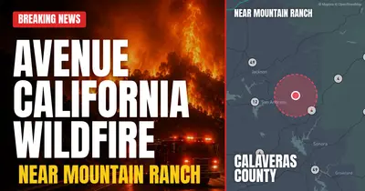 California wildfire reported in Calaveras County