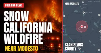 California wildfire reported in Stanislaus County