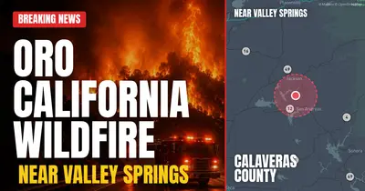 California wildfire reported in Calaveras County