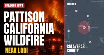 California wildfire reported in Calaveras County
