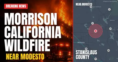 California wildfire reported in Stanislaus County
