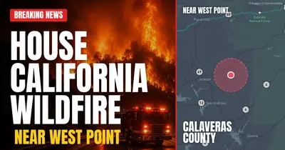 California wildfire reported in Calaveras County