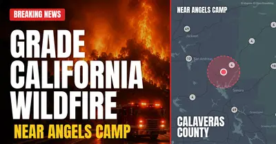 California wildfire reported in Calaveras County