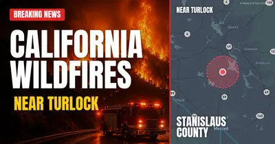 California wildfire reported in Stanislaus County