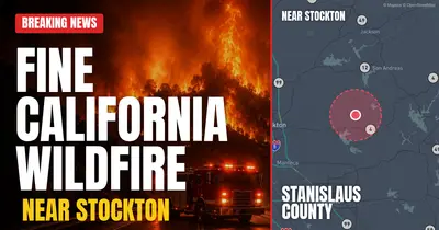 California wildfire reported in Stanislaus County