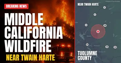 California wildfire reported in Tuolumne County