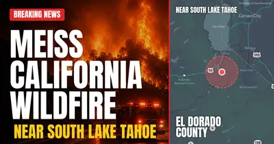 California wildfire reported in El Dorado County