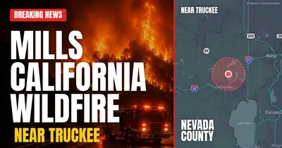 California wildfire reported in Nevada County