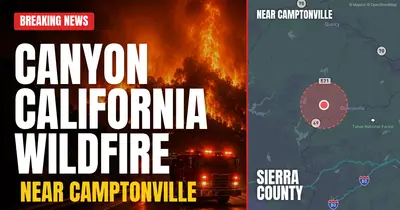 California wildfire reported in Sierra County
