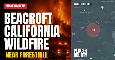 California wildfire reported in Placer County