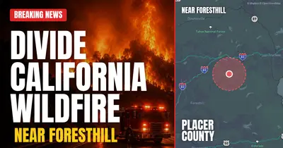 California wildfire reported in Placer County