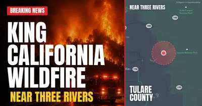 California wildfire reported in Tulare County