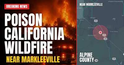 California wildfire reported in Alpine County