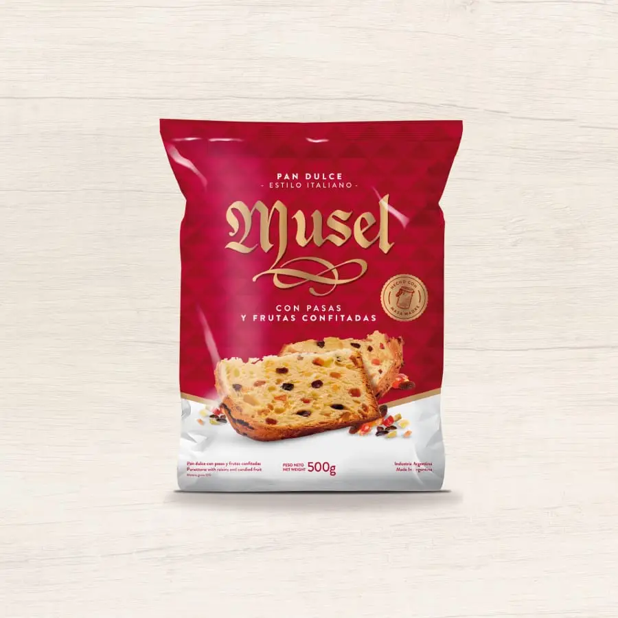 Pan Dulce Musel C/Frutas