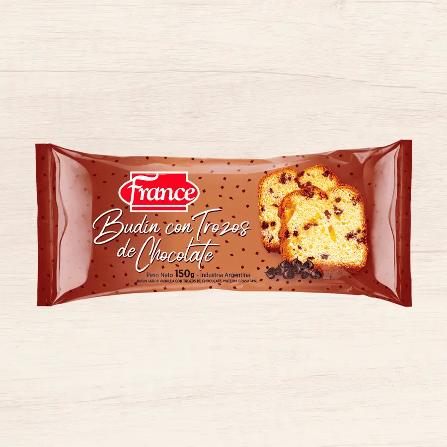 BUDÍN FRANCE CHIPS CHOCOLATE
