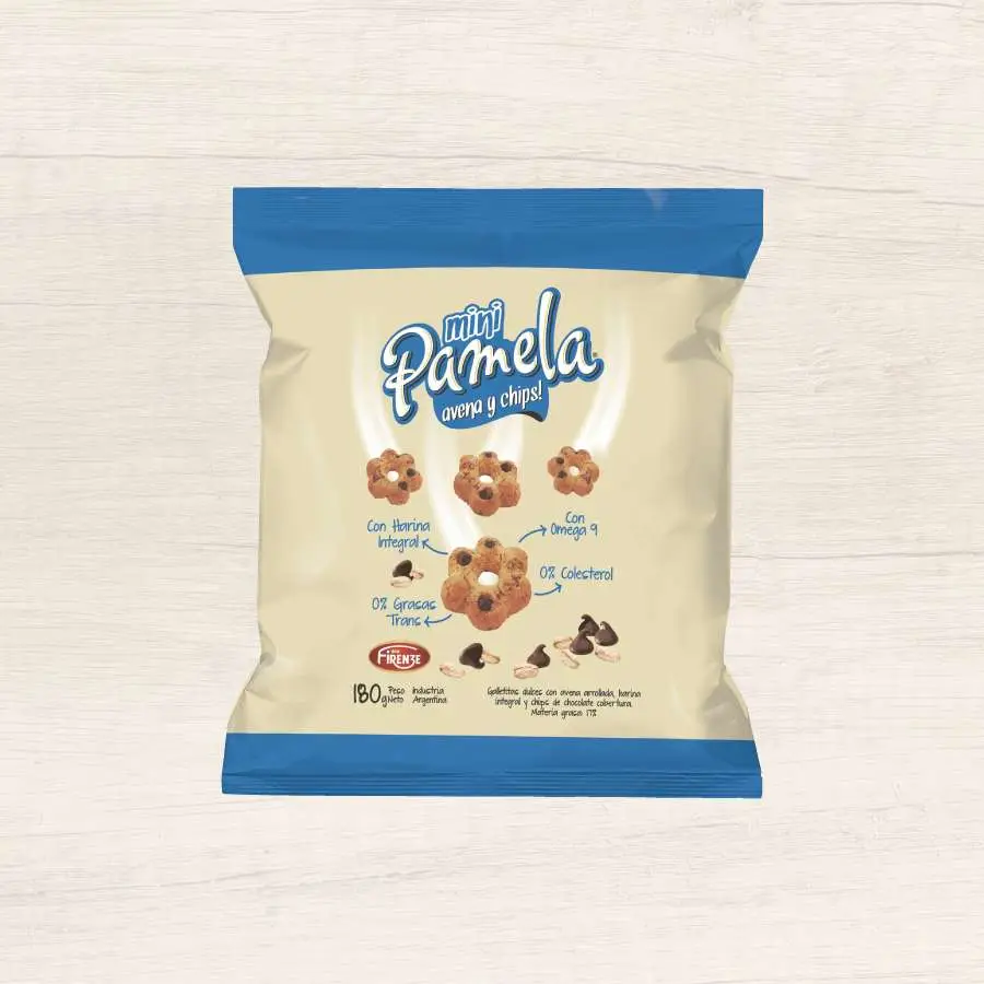 GALLETA MINI PAMELA AVENA Y CHIPS
