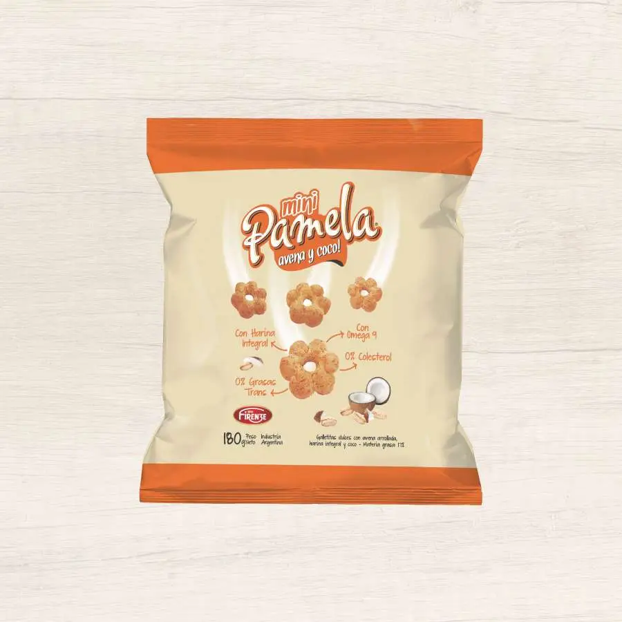 GALLETA MINI PAMELA AVENA Y COCO