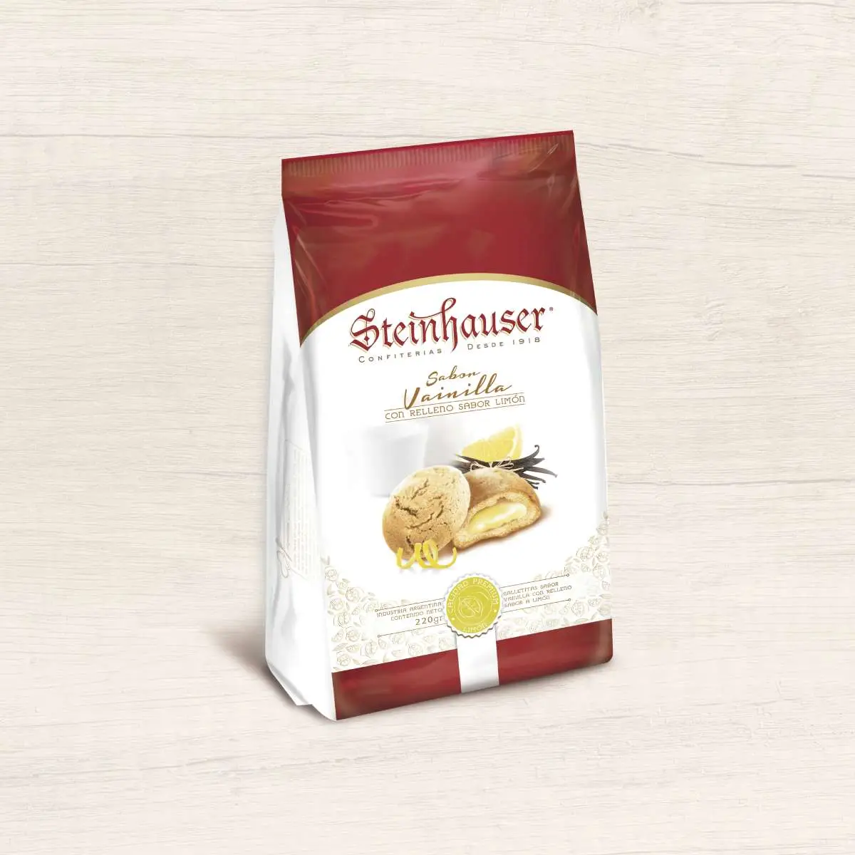 GALLETAS STEINHAUSER RELLENAS SABOR LIMON