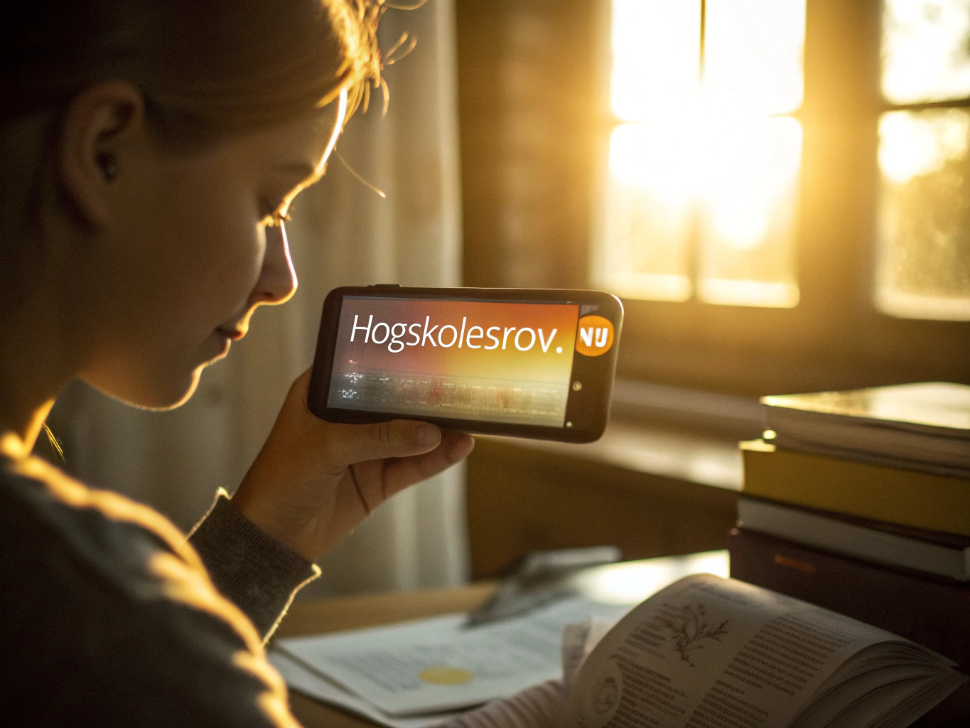 Student hämtar högskoleprovsresultat 2025 via hogskoleprov.nu