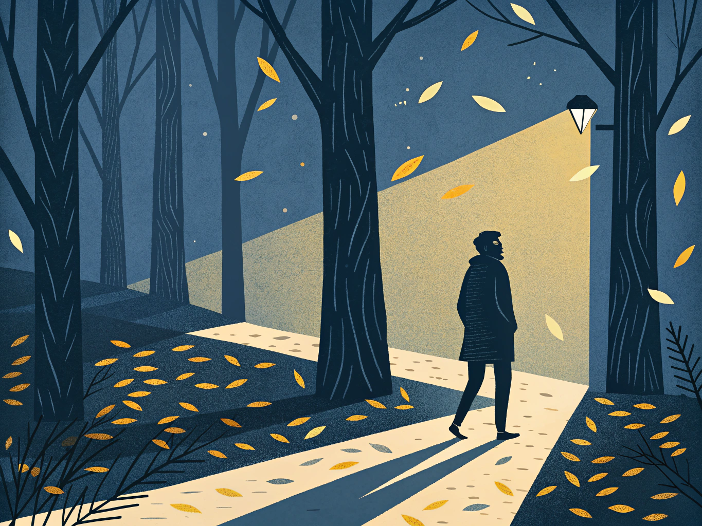 Illustration av student vid vägen framåt efter högskoleprovet hösten 2025