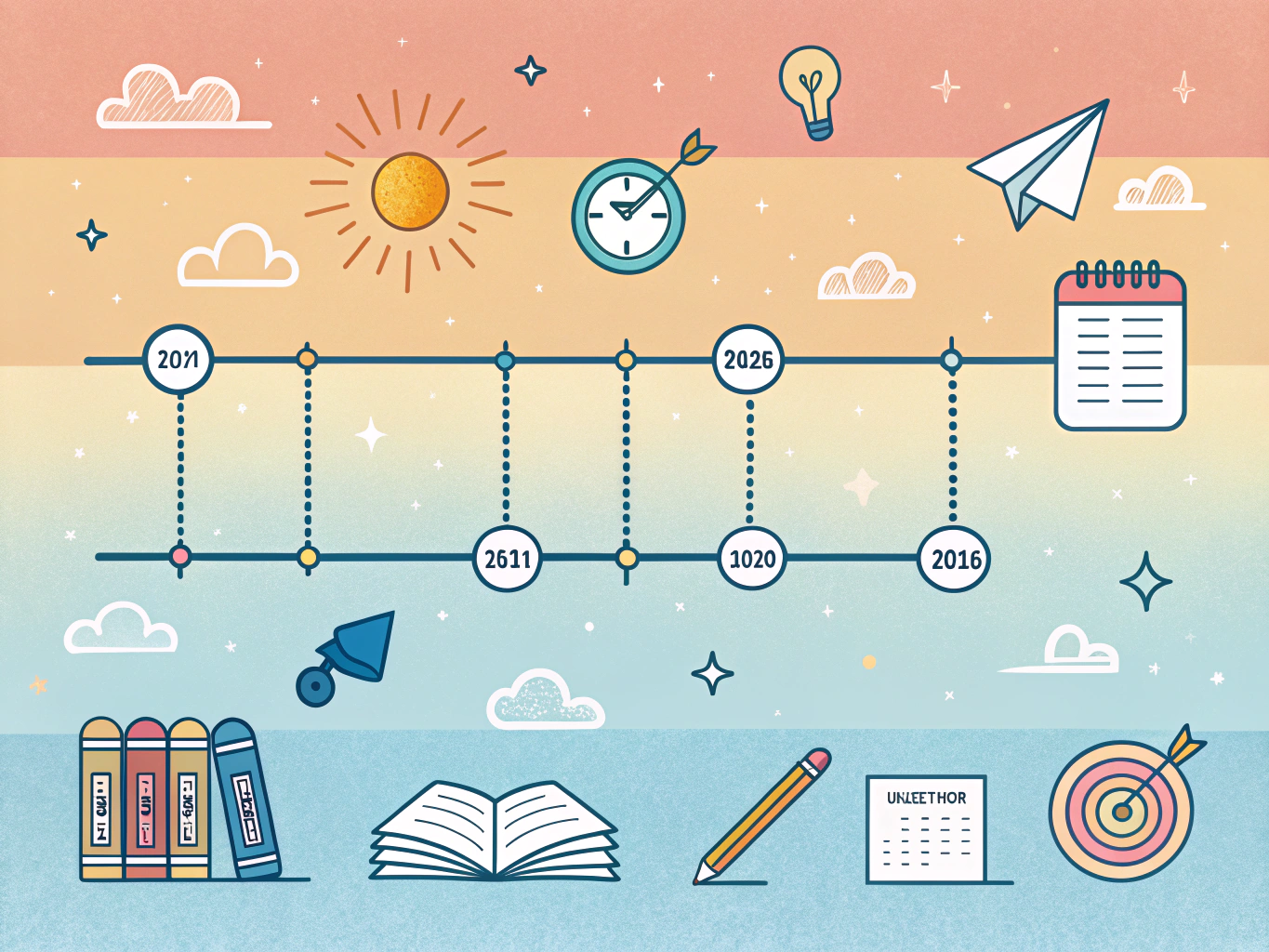 Tidslinje för högskoleprovförberedelser med viktiga datum och milstolpar