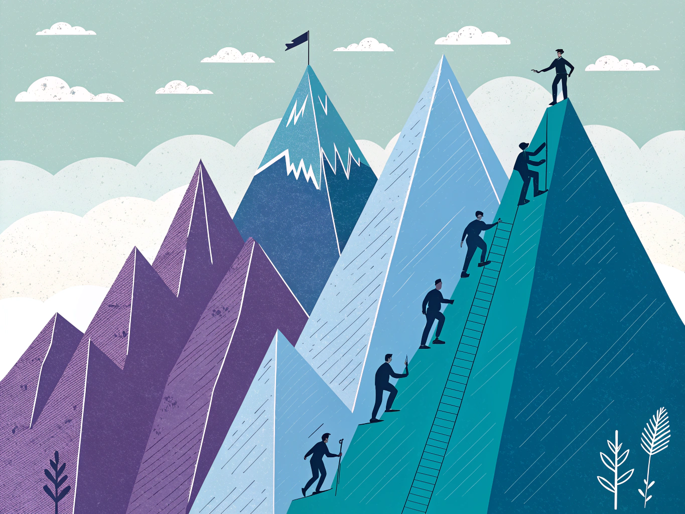 Antagningskrav för olika utbildningar visualiserat som bergstoppar