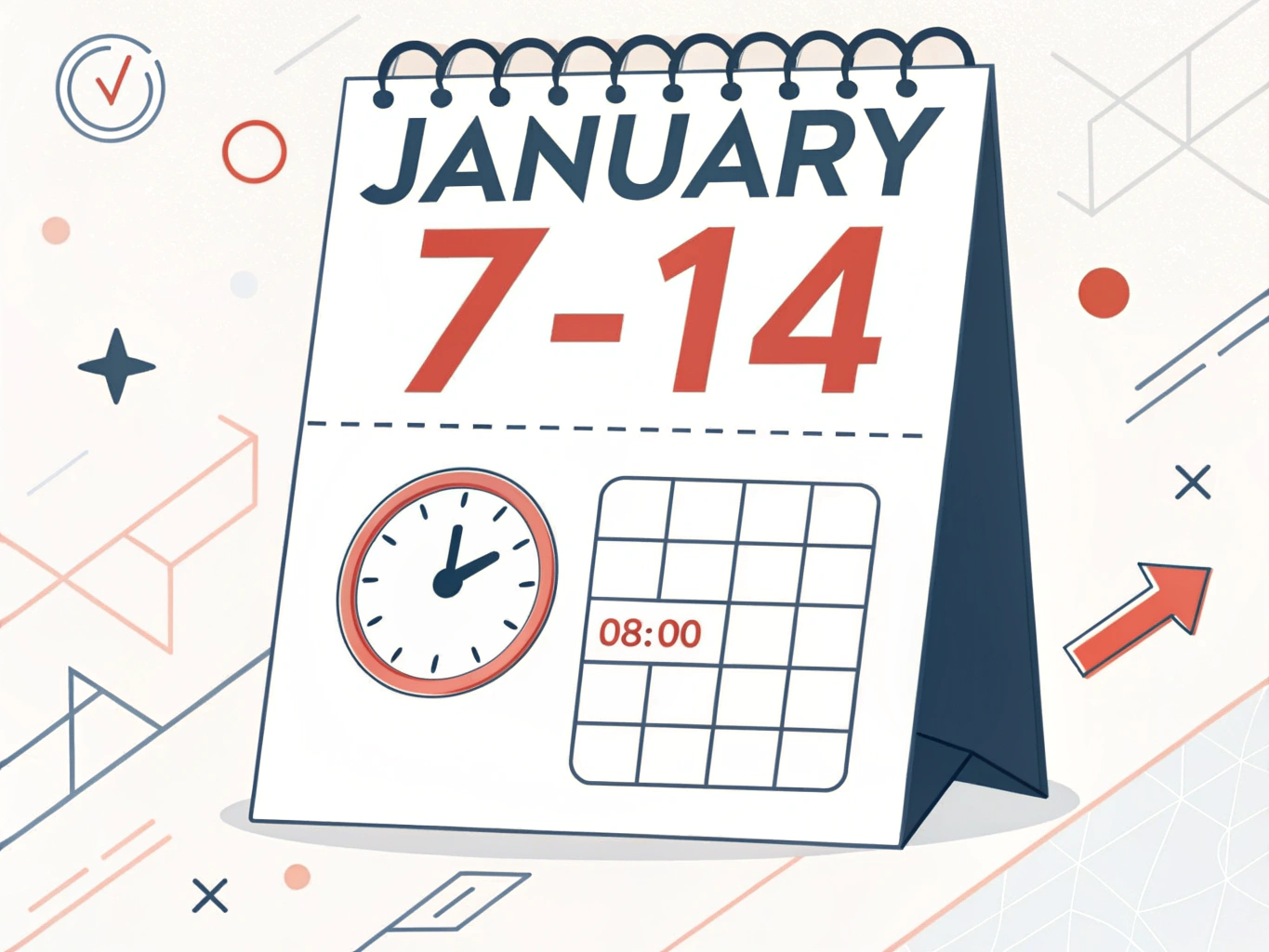 Kalender visar anmälningsperioden för högskoleprovet med datum och tid