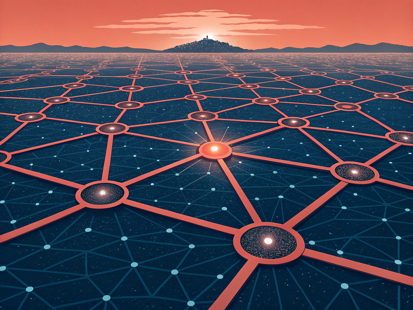Complex interconnected network of SEO ranking factors and Google algorithm signals